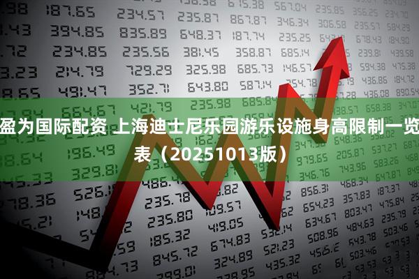 盈为国际配资 上海迪士尼乐园游乐设施身高限制一览表（20251013版）